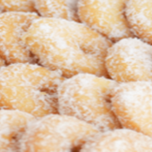 Beigné saupoudré au noix de coco