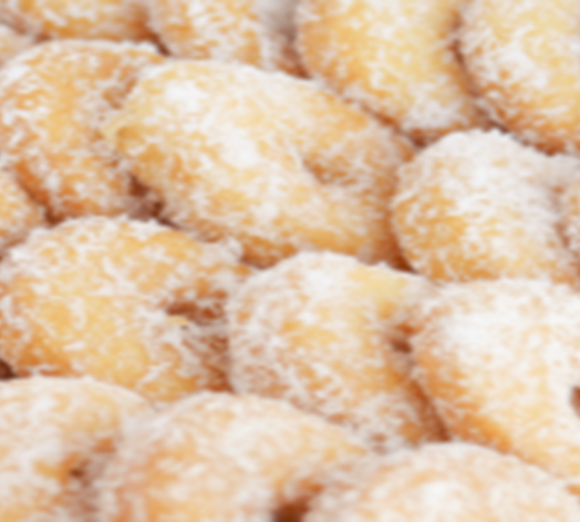 Beigné saupoudré au noix de coco