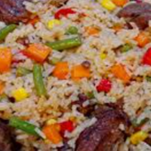 Riz à la viande blanche