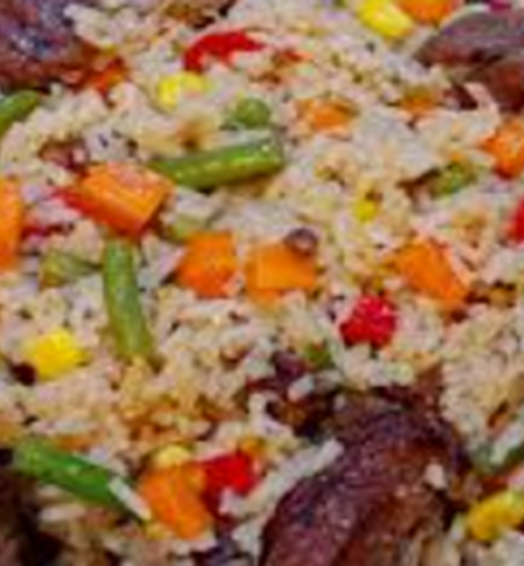 Riz à la viande blanche