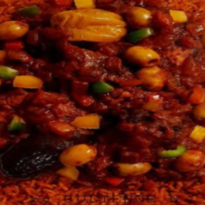 Riz à la viande rouge